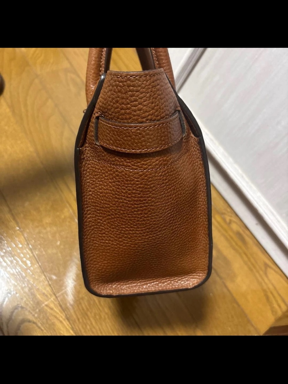 Mulberry Chestnut Brown Pebbled Leather Top-Handle Satchel - Picture 3 of 11